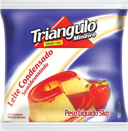 Leite Condensado Semi Desnatado Triangulo Bag 5kg - 1 Unidade